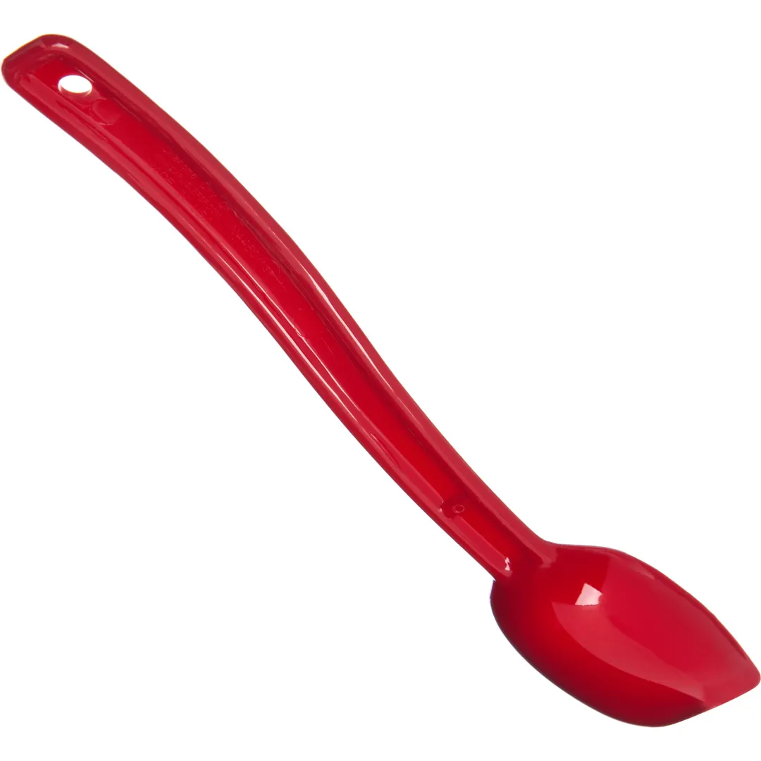 Carlisle 446005 Salad Bar Spoon, 9" Long, 1/2 oz, Red Plastic, NSF Approved