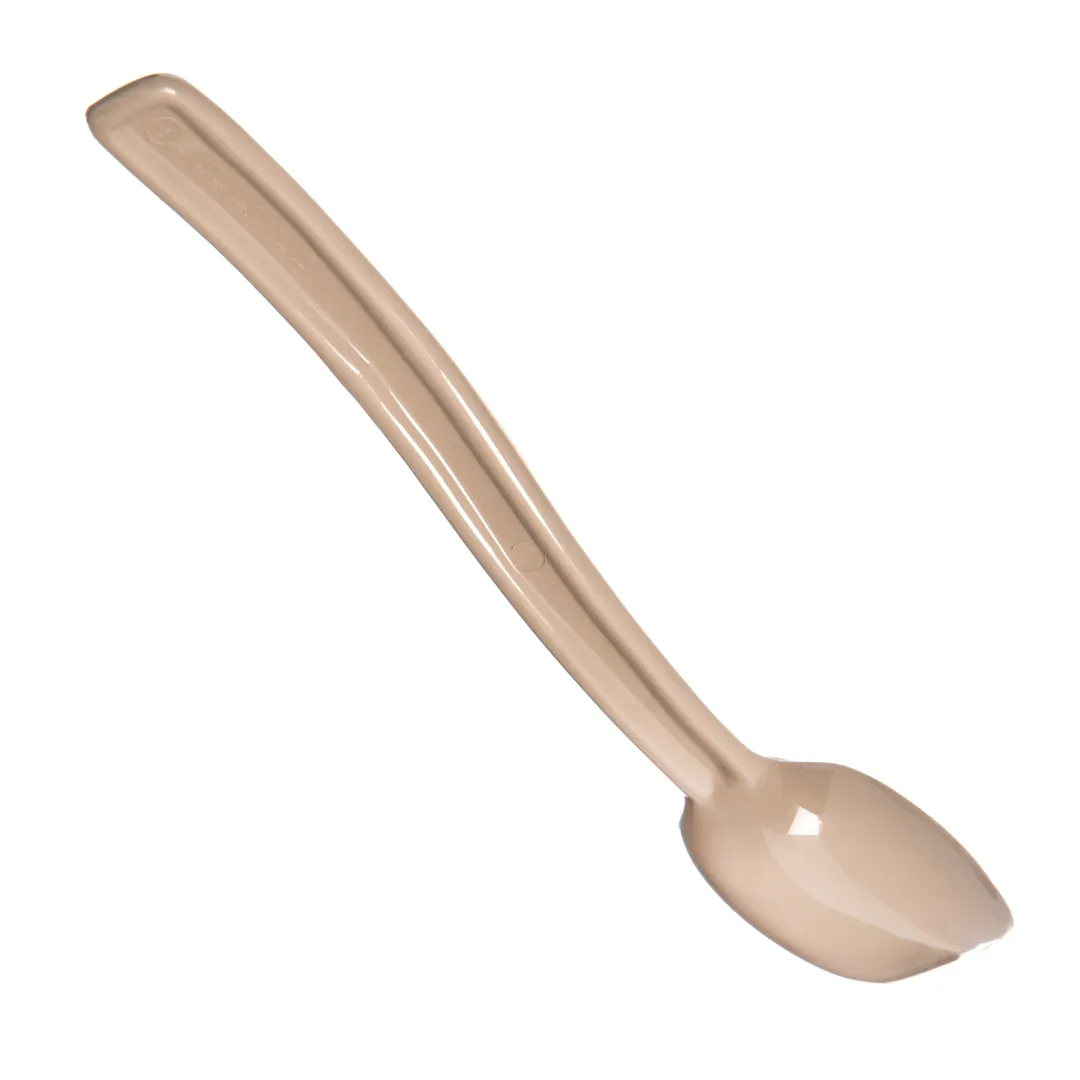 Carlisle 446006 Salad Bar Spoon, 9"L, 1/2 oz, Plastic, Beige, NSF, Made in USA