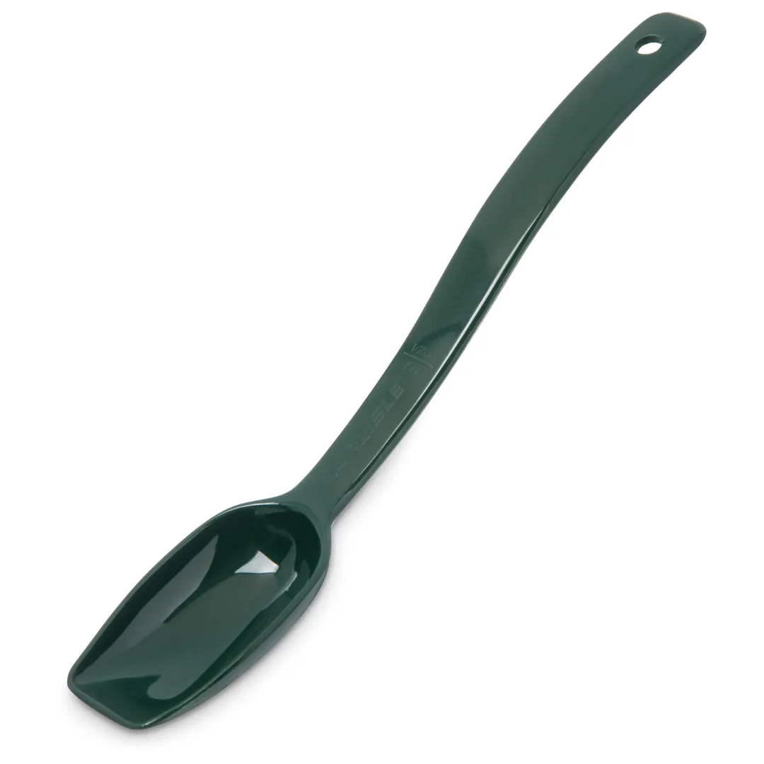Carlisle 446008 Salad Bar Spoon, 9" Long, 1/2 oz, Forest Green, Plastic, NSF, Made in USA