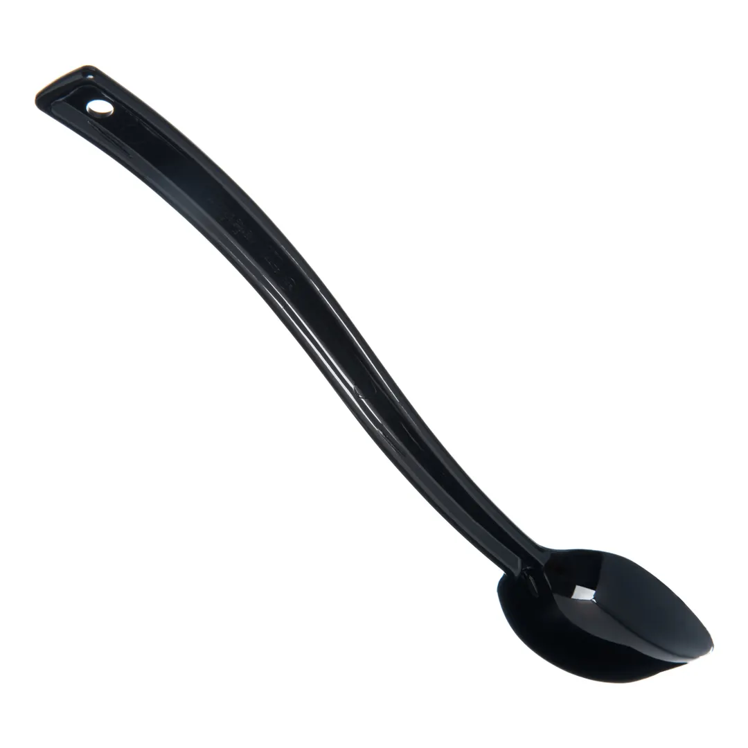 Carlisle 447003 Salad Bar Spoon, 10"L, 3/4oz, Black Plastic, NSF, Made in USA