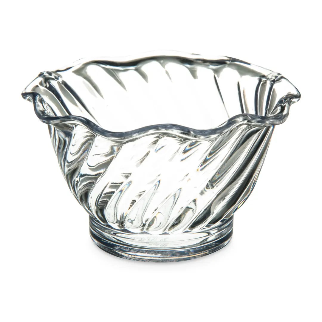 Carlisle 453007 Tulip Dessert Dish, 5 oz (3-3/4" Dia), SAN, NSF Certified, Made in USA
