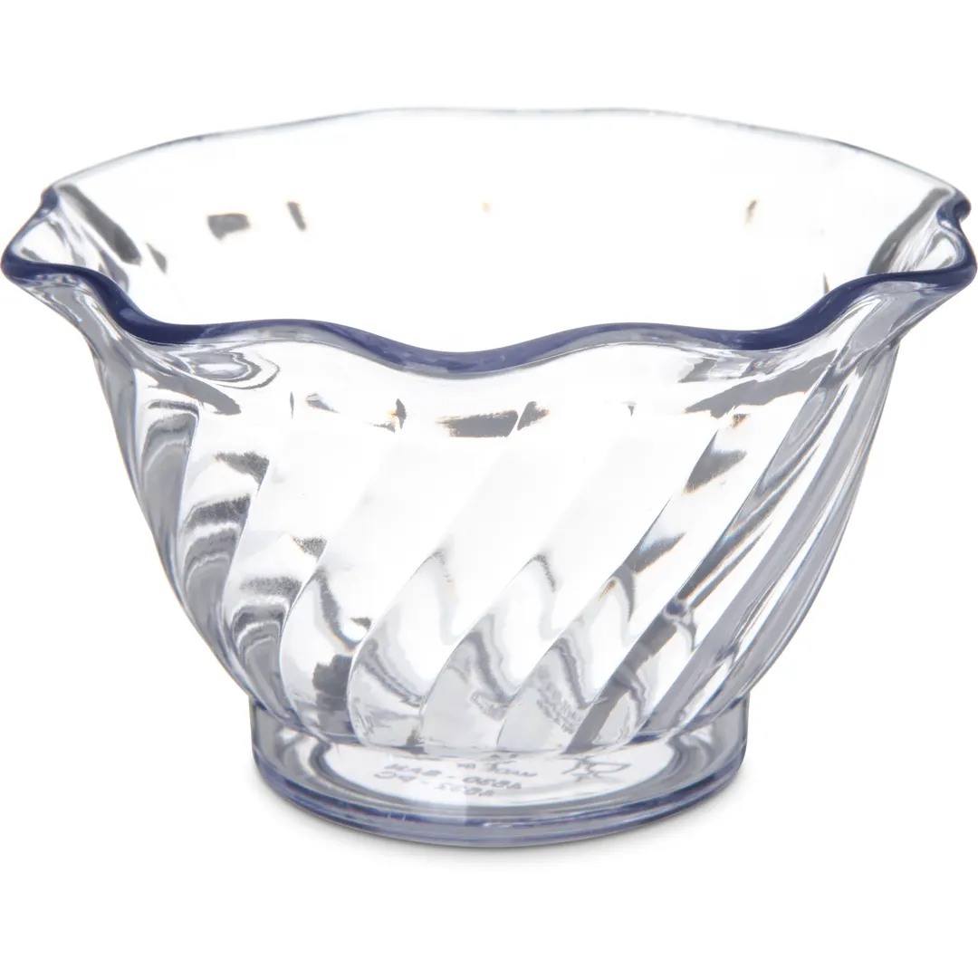 Carlisle 453207 Tulip Dessert Dish, 5 Oz 3-3/4" Diameter Polycarbonate, NSF Certified, Safe