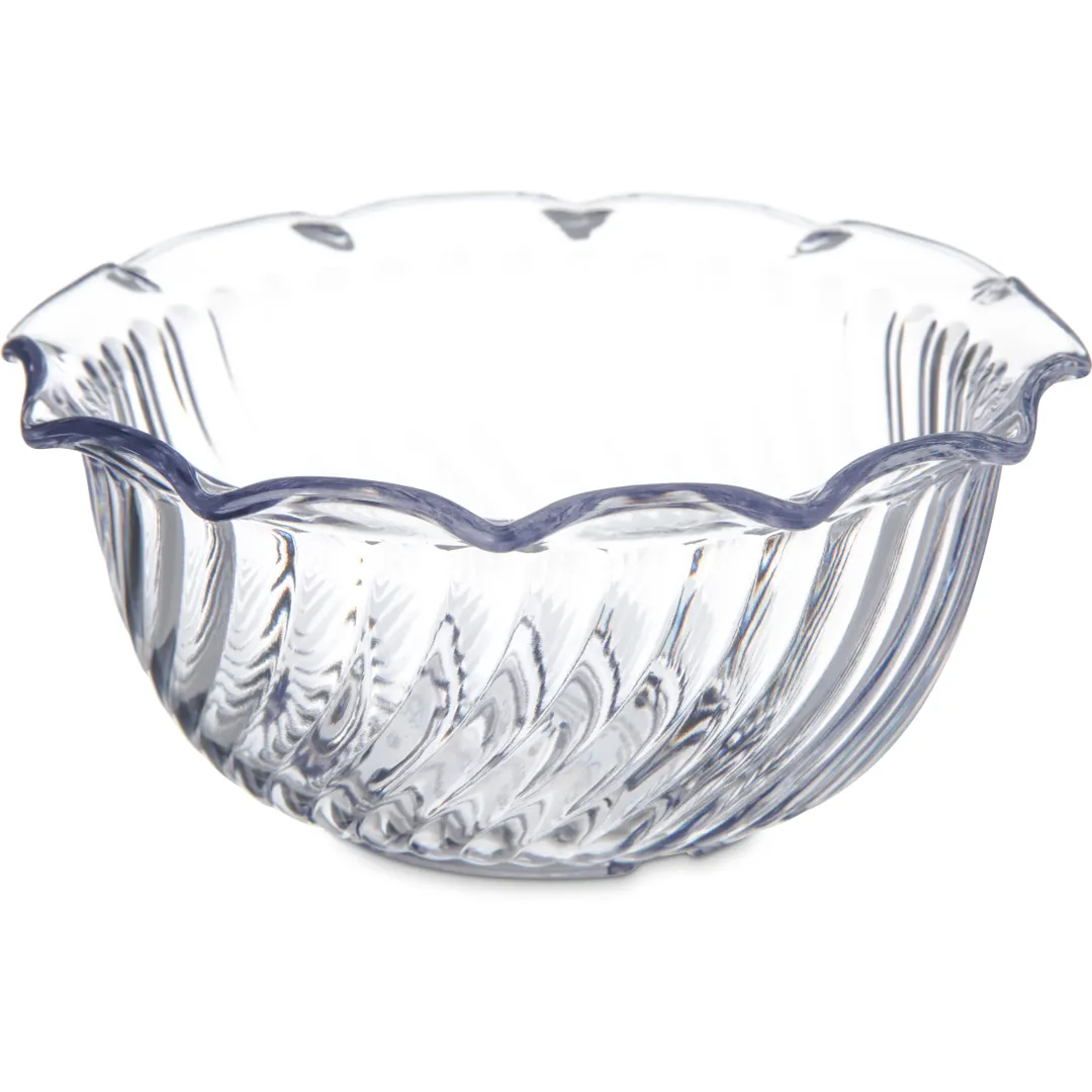 Carlisle 453507 - Tulip Berry Dessert Dish, 8 oz (4-5/8" Dia), SAN Plastic, NSF, Made in USA
