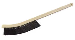 Carlisle 4541103 Grill Brush, 24" Long, 9"L x 2"H Horsehair Bristles, Black Handle