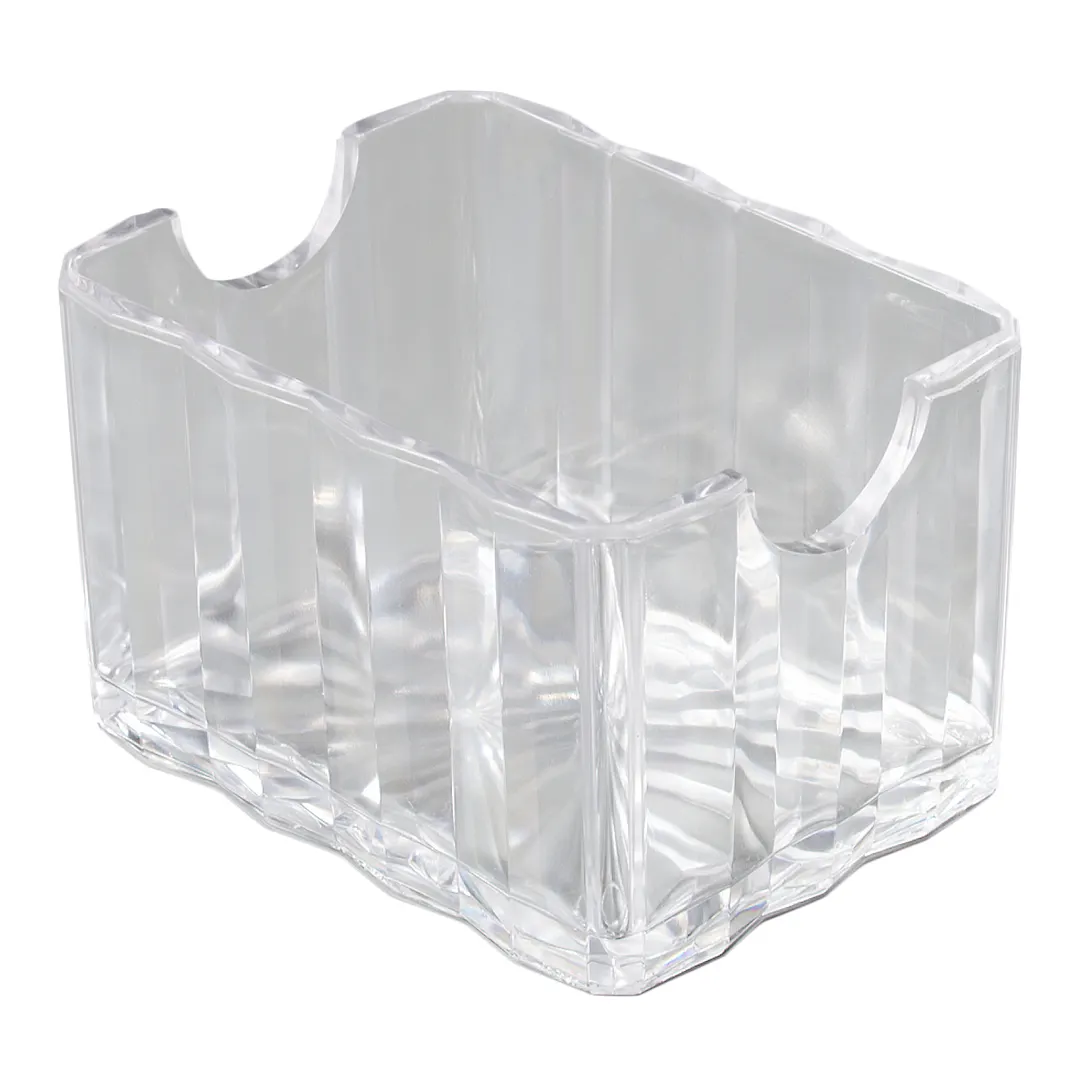 Carlisle 454907 Crystalite Sugar Packet Caddy, Clear Plastic, Holds 20 Packets, NSF Certified