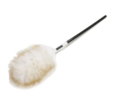 Carlisle 4573300 Flo-Pac Telescopic Duster Extends 30"-42", 100% Lambs Wool, Plastic Handle