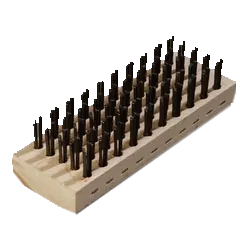 Carlisle 4578100 Butcher Block Brush, 7-3/4"L x 2-5/8"W, 1-1/4"H Tempered Steel Wire Bristle Trim