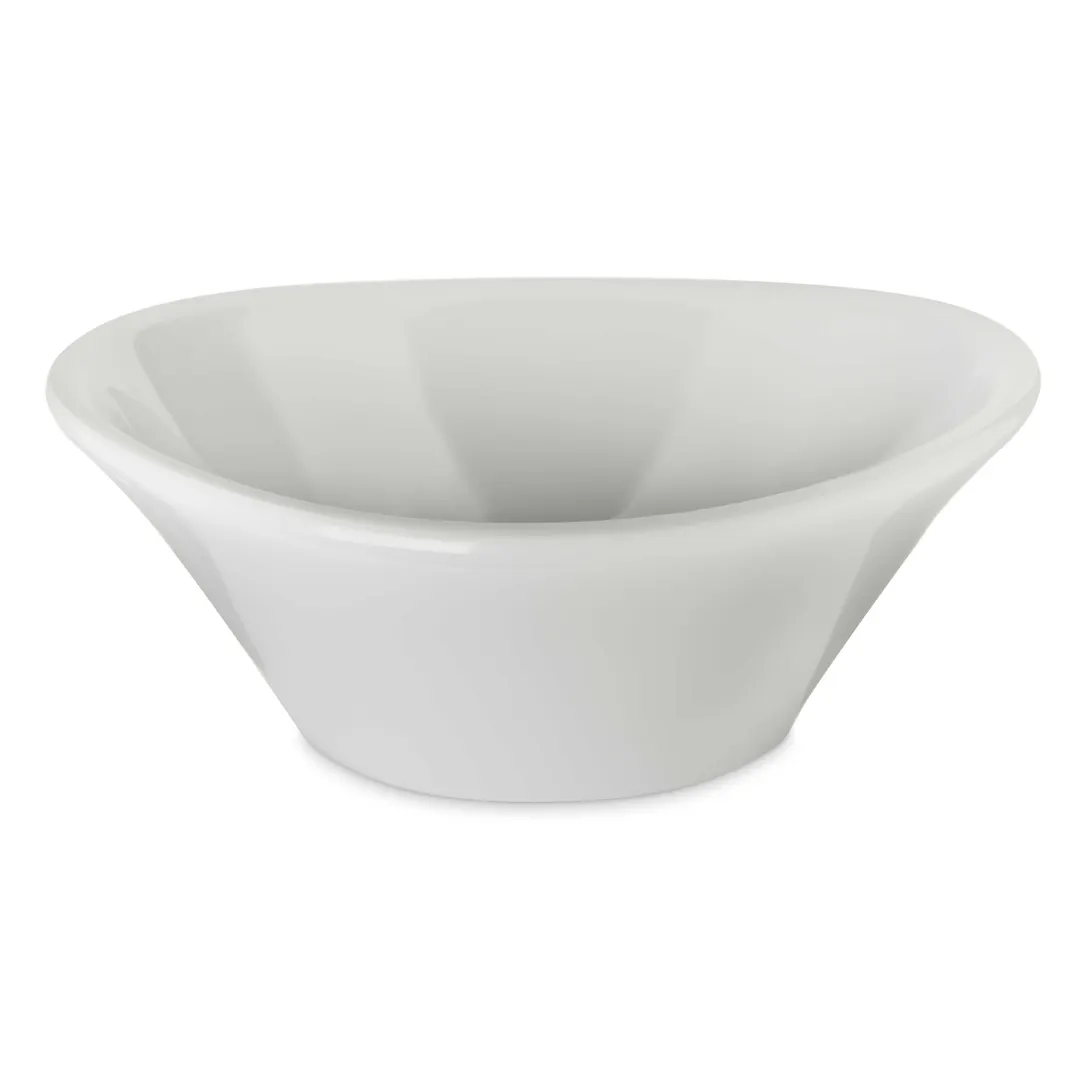 Carlisle 5300680 Stadia® Bowl – 12 oz (5‑7/8”) Oblong Melamine Greige, Dishwasher Safe, Up to 212°F