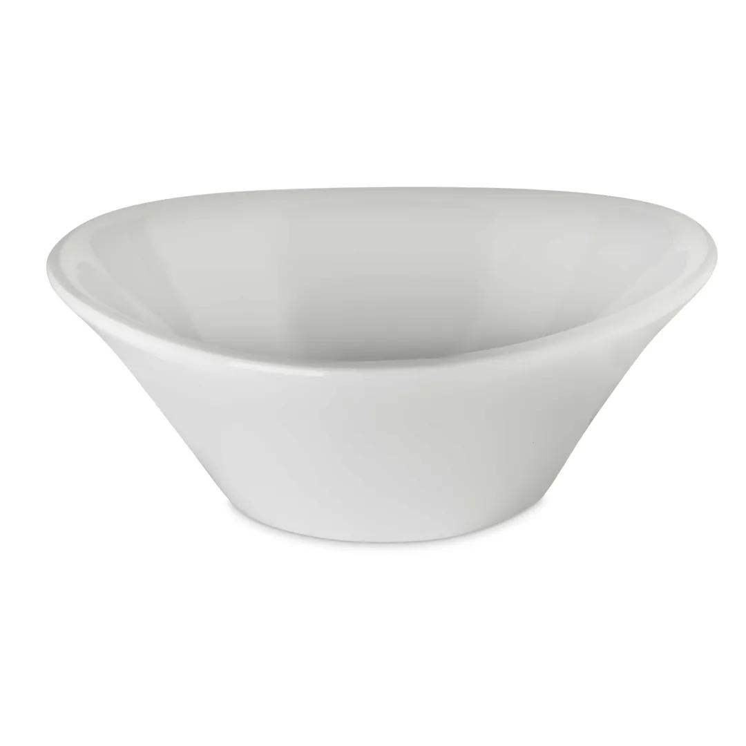 Carlisle 5300780 Stadia® Bowl – 8" Oblong, 32 oz Greige Melamine, Break‑Resistant, NSF Certified