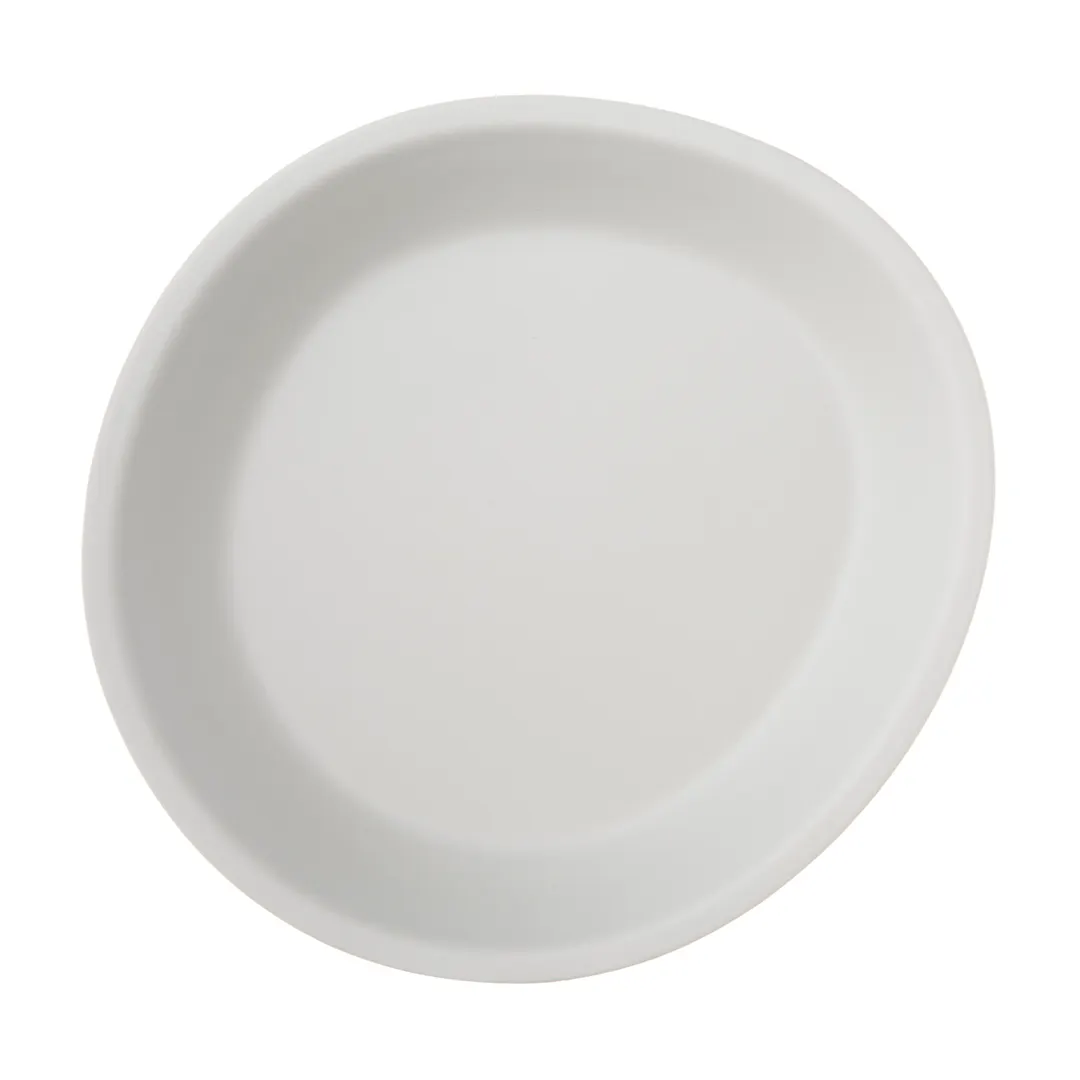 Carlisle 5310123 Ridge Plate, 15 oz 10" Coupe, Gray Melamine, NSF Certified, Dishwasher Safe