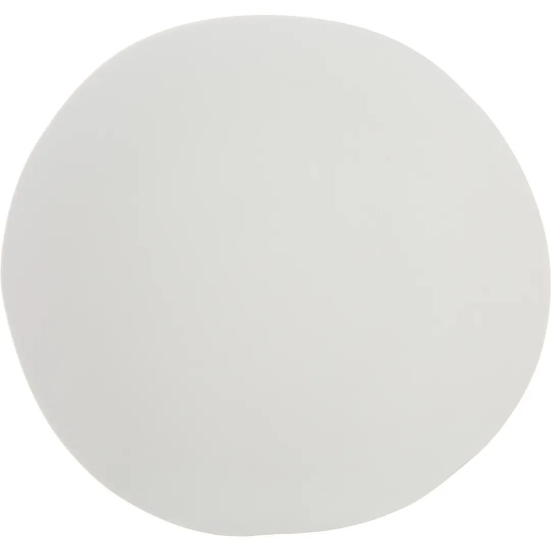 Carlisle 5310423 Ridge Plate, 9" Freeform Rimless Gray Matte Melamine, NSF Certified