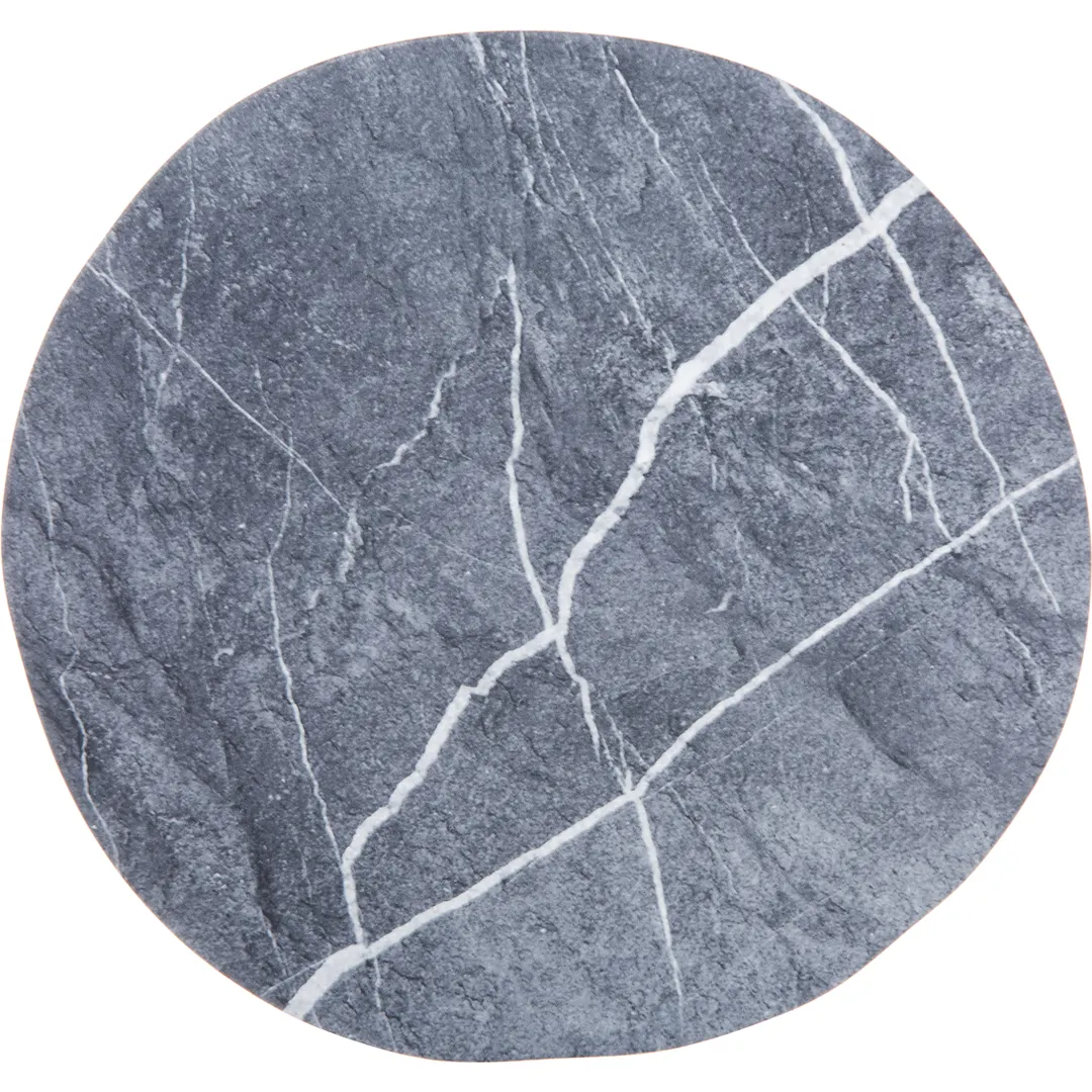Carlisle 5310472 Ridge Plate, 9" Rimless Melamine Plate, Stain Resistant, Dishwasher Safe, NSF