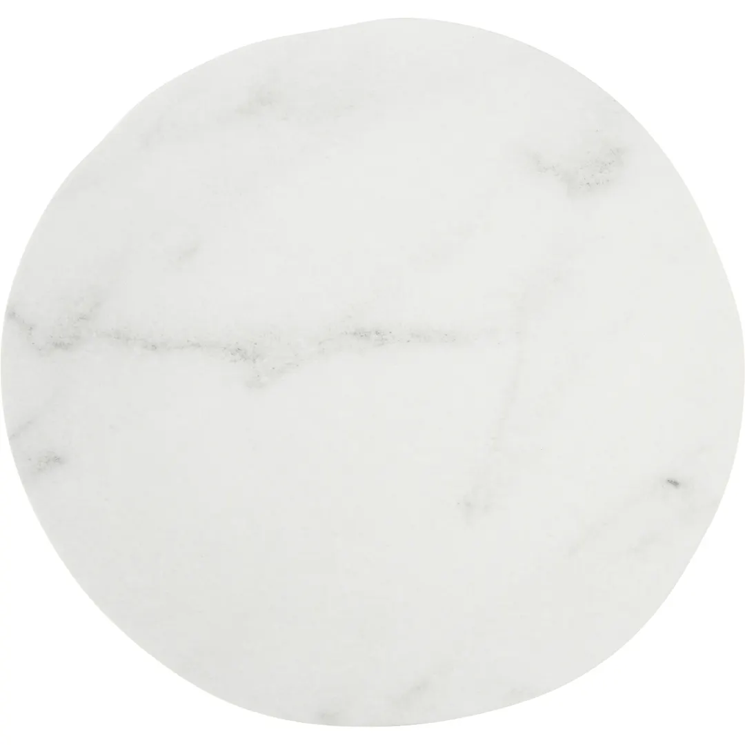 Carlisle 5310537 Ridge Plate – 11" Rimless Melamine Dinner Plate, Marble Finish, Dishwasher Safe
