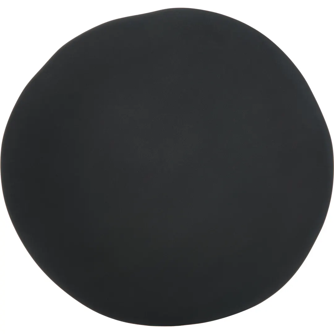 Carlisle 5310538 Ridge Plate - 11" Black Freeform Melamine Plate, Rimless, NSF, Dishwasher Safe