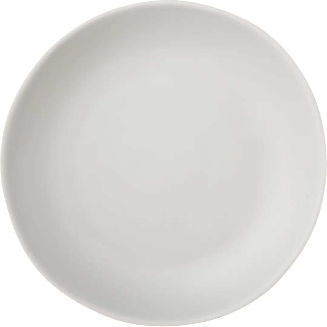 Carlisle 5310623 Ridge Salad Plate, 9" Freeform Gray Melamine, Matte, Resistant, Dishwasher Safe, NSF