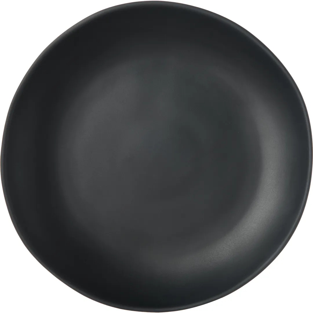 Carlisle 5310738 Ridge Dinner Plate, 10.5" Black Melamine, Matte Finish, NSF Certified, 212°F
