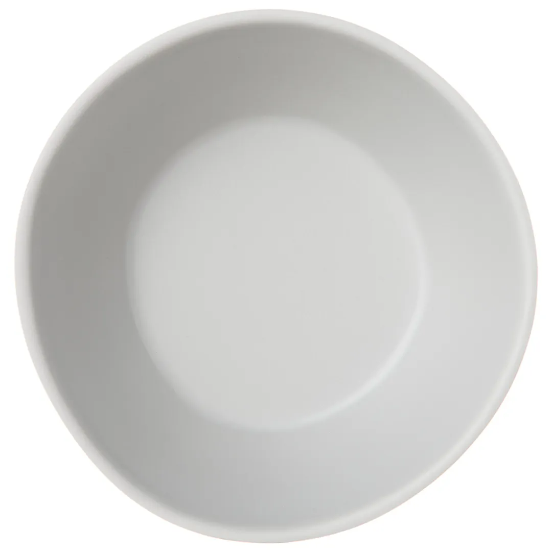 Carlisle 5311023 Ridge Bullion Bowl, 4" 8‑oz Gray Melamine, Matte Finish, NSF Certified, Stain‑Resistant, Dishwasher Safe, Freeform Shape, Chip‑Proof, Heat‑Resistant to 212°F