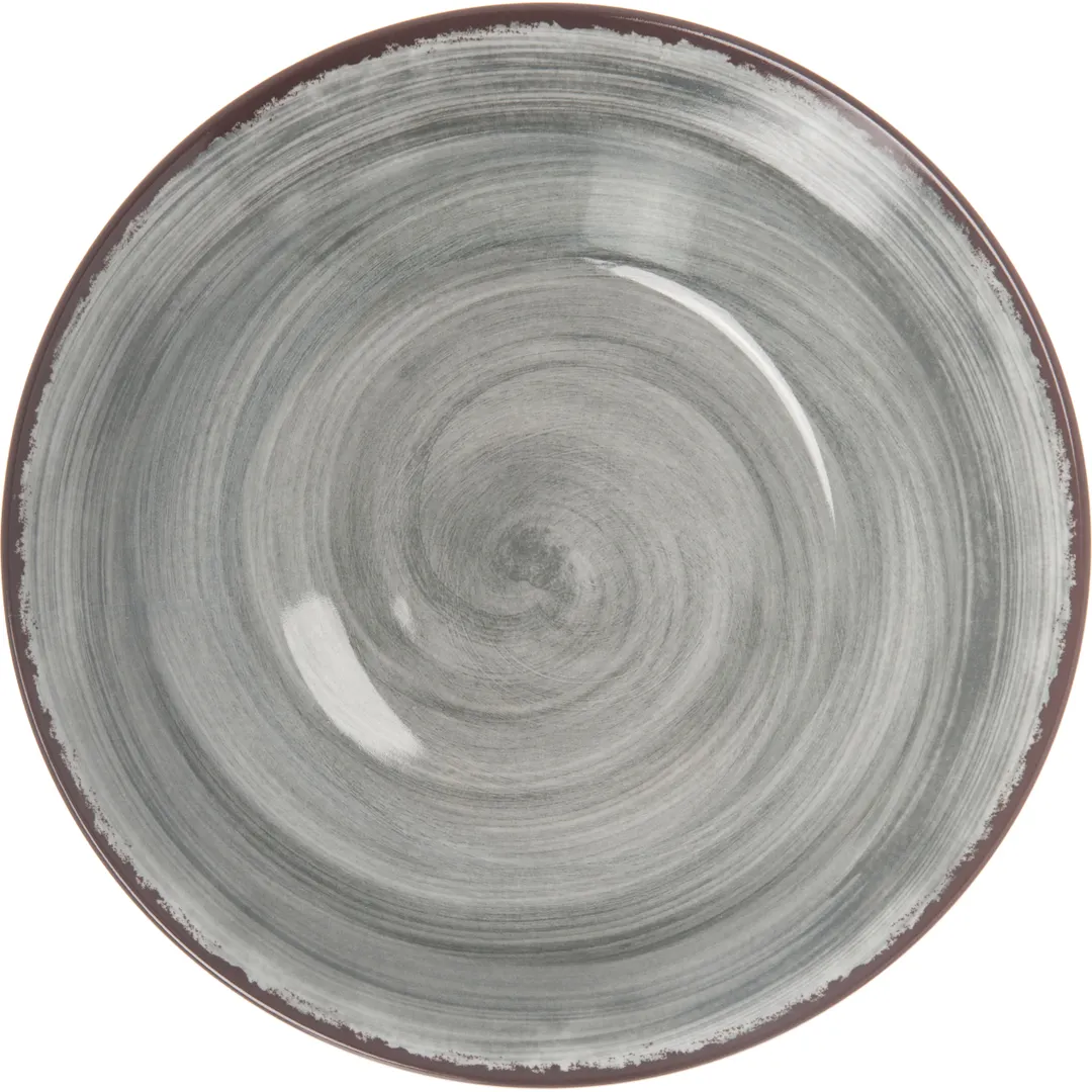 Carlisle 5400318 Mingle™ Soup Bowl, 9" , 18.5 oz, Smoke Gray Melamine, Safe, Up to 212°F