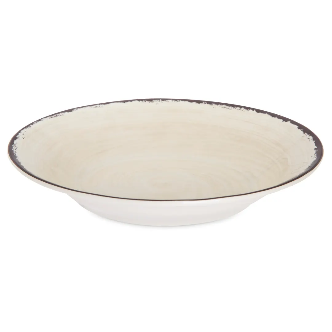 Carlisle 5400353 Mingle™ Soup Bowl, 9" , 18‑19oz, Beige Melamine, BPA‑Free, NSF, Stackable
