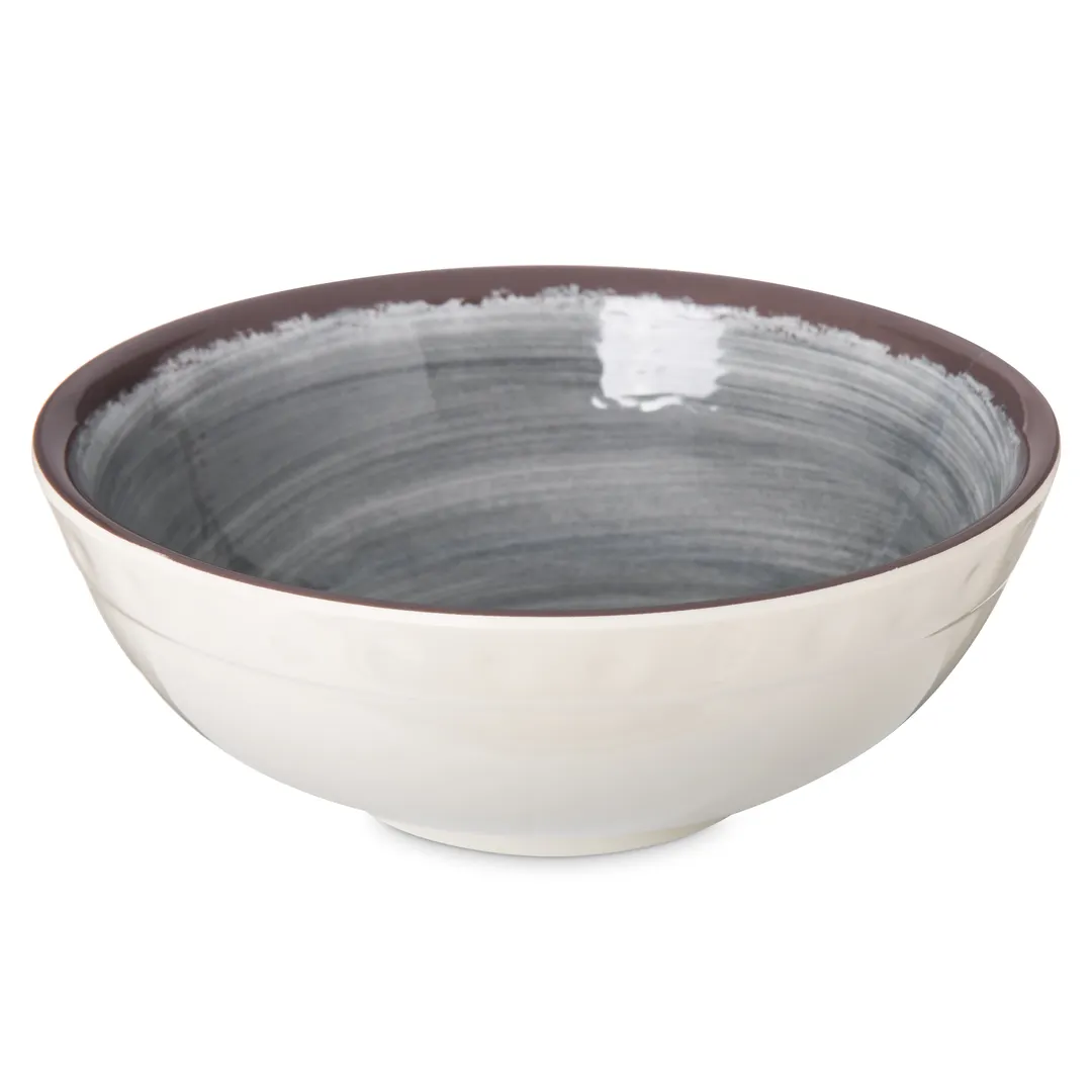 Carlisle 5400518 Mingle™ Serving Bowl, 6" Diameter, 17‑Oz Gray Melamine, Stackable, Heat‑Resistant