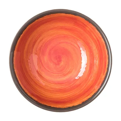 Carlisle 5400552 Mingle™ Serving Bowl, 6" Orange Melamine, 17‑Oz, Dishwasher Safe, Stackable