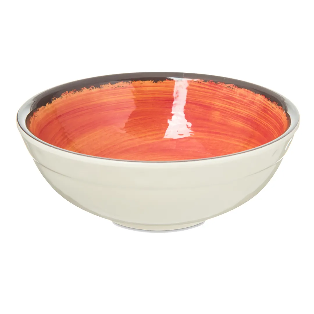Carlisle 5400552 Mingle™ Serving Bowl, 6" Orange Melamine, 17‑Oz, Dishwasher Safe, Stackable