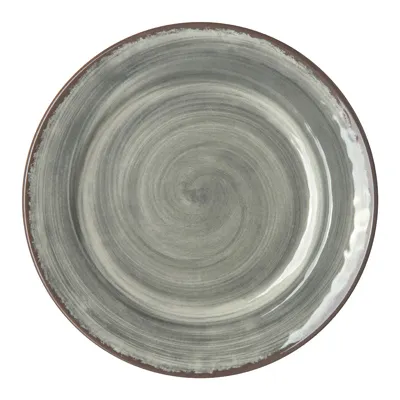 Carlisle 5400718 Mingle™ Bread Butter Plate, 7" Round Mel, Gray, Dishwasher Safe, NSF, BPA Free