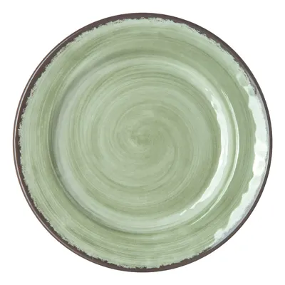 Carlisle 5400746 Mingle™ Plate, 7" Round Jade Green Melamine, Reinforced Rim, Dishwasher Safe, NSF
