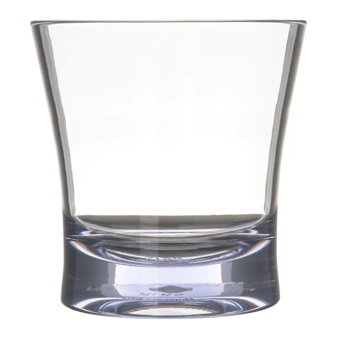 Carlisle 561207 Alibi™ Double Old Fashioned Glass, 12 oz Clear SAN Plastic, Dishwasher Safe - 1/Case
