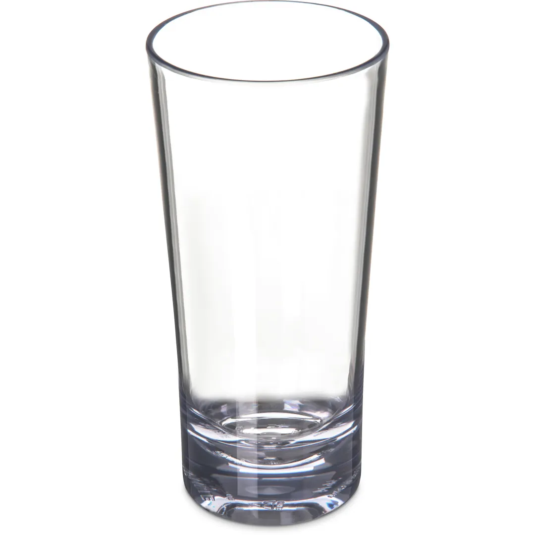 Carlisle 561407 Alibi™ 14 oz Clear SAN Plastic Beverage Glass - Dishwasher Safe, BPA‑Free