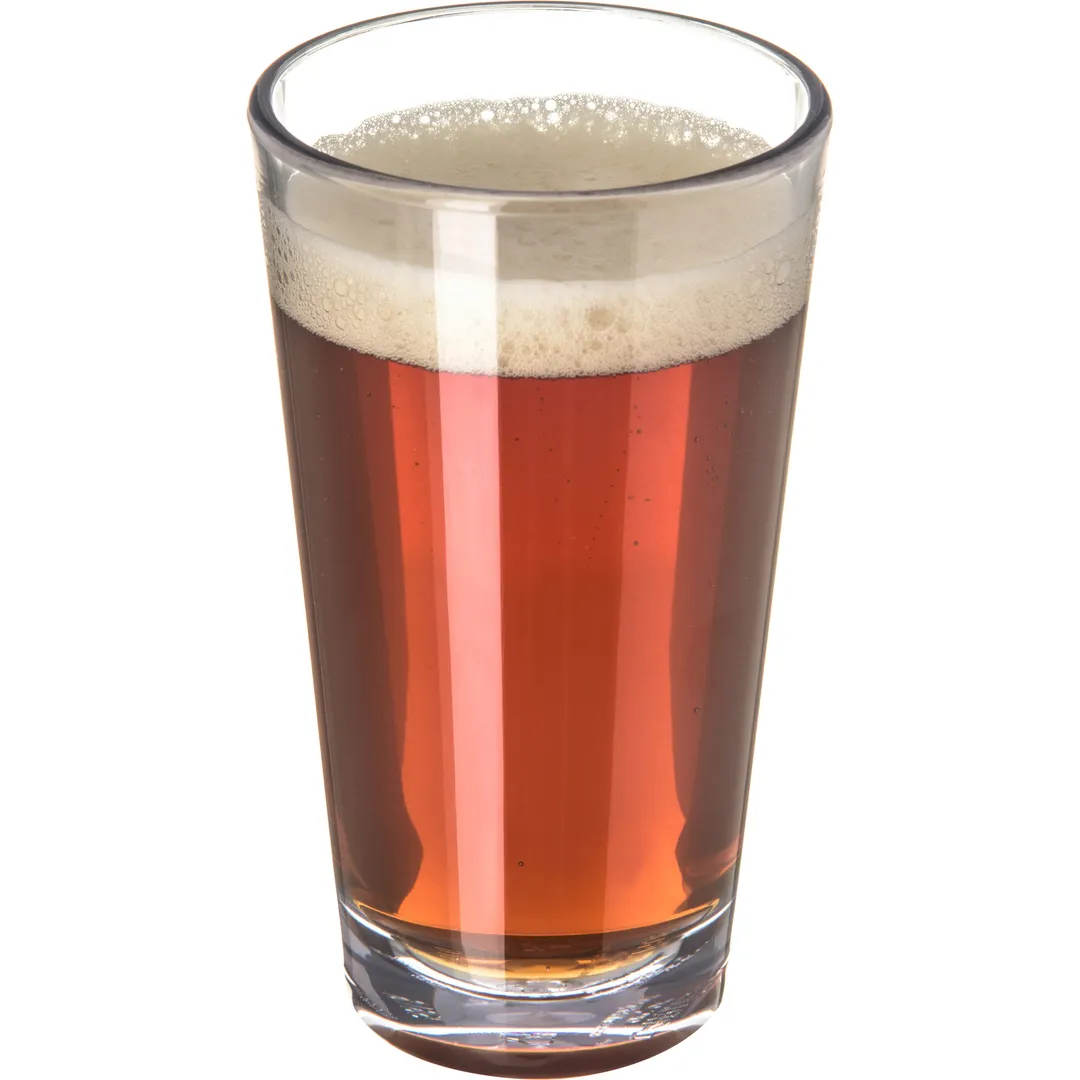 Carlisle 561607 Alibi™ Pint Mixing Glass, 16 oz (1 pt) Clear SAN Plastic, BPA‑Free, Recyclable