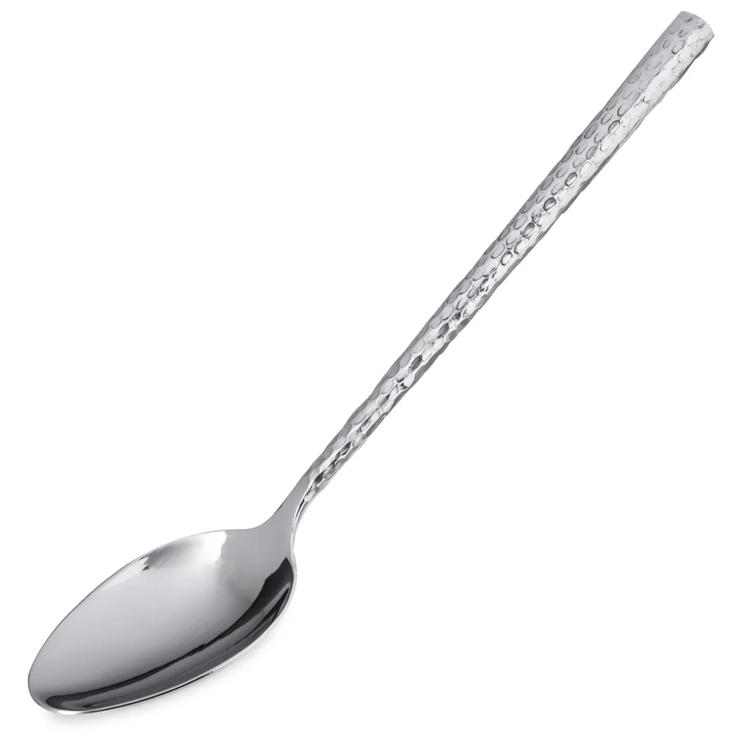 Carlisle 60205 Terra™ Solid Serving Spoon, 10"L, Stainless Steel, Hammered Mirror Finish