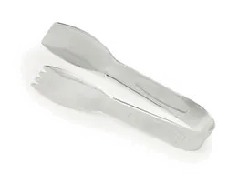 Carlisle 604606 Aria™ Salad Tongs, 6"L, 18/8 Stainless Steel, Mirror-Polish Finish