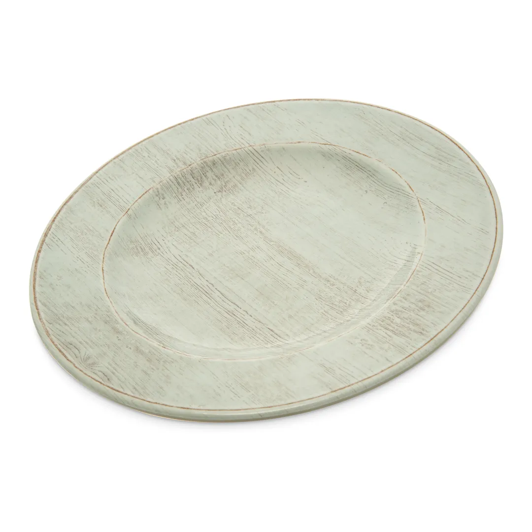 Carlisle 6400206 - Grove Salad Plate, 9" Diameter Wide‑Rim Melamine, Buff, NSF Certified