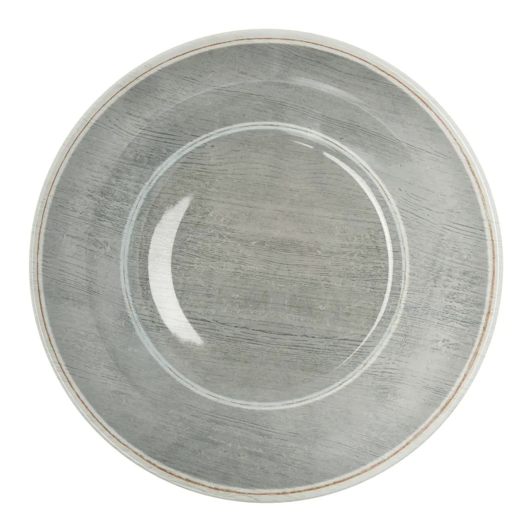 Carlisle 6400318 Grove Soup Bowl, 9", 28-32 oz, Smoke Gray Melamine, Dishwasher Safe, BPA‑Free, NSF