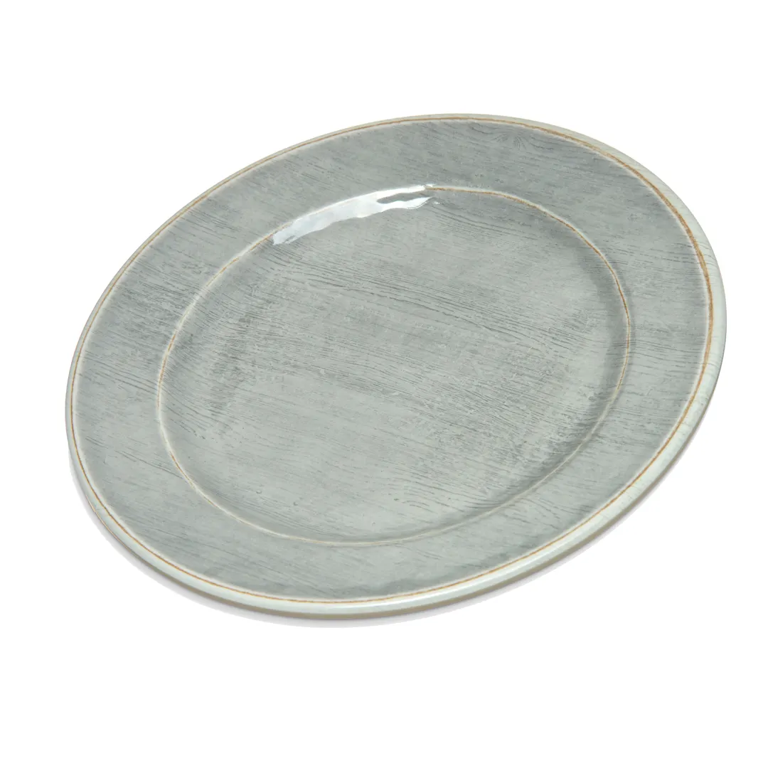 Carlisle 6400718 Grove Bread & Butter Plate, 7" Round Melamine, Smoke Gray, NSF Certified, BPA‑Free