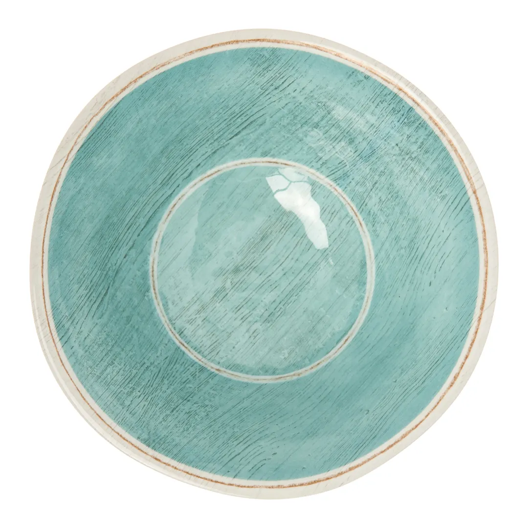Carlisle 6401315 Grove Ice Cream Bowl, 27 oz (7"), Aqua Melamine, Dishwasher Safe, BPA‑Free, NSF
