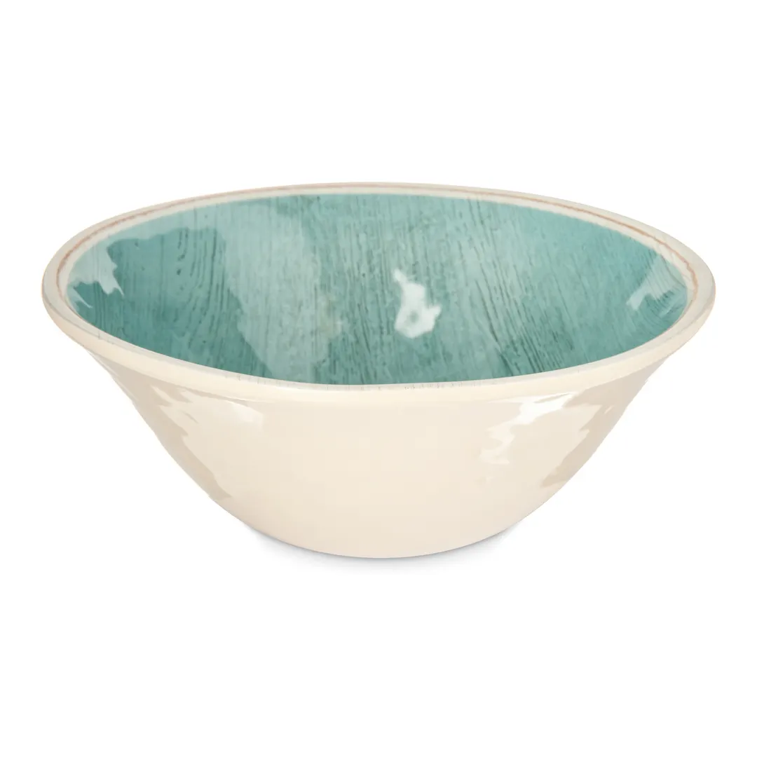 Carlisle 6401315 Grove Ice Cream Bowl, 27 oz (7"), Aqua Melamine, Dishwasher Safe, BPA‑Free, NSF