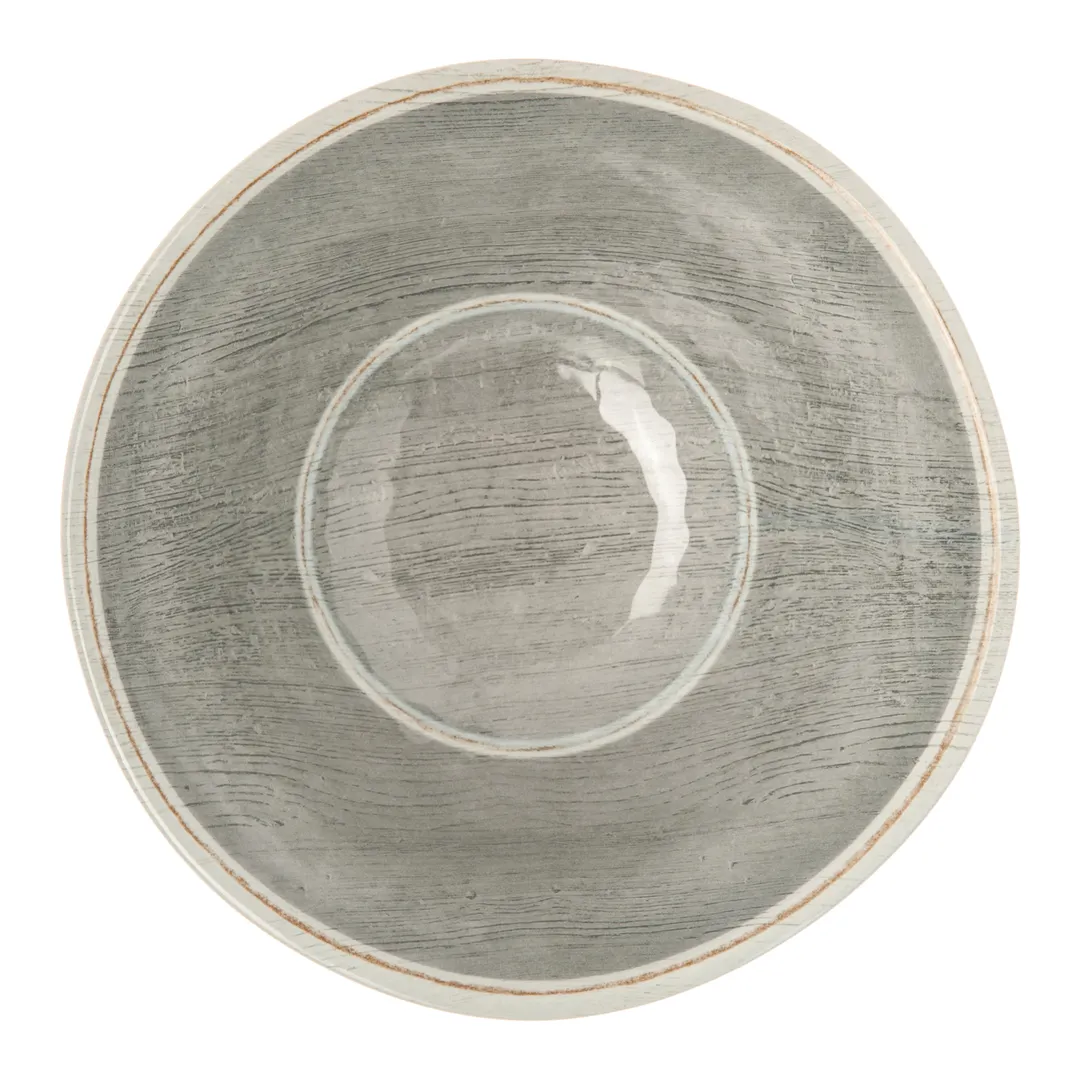 Carlisle 6401318 - Grove Ice Cream Bowl, 7" Diameter, 27 Oz, Smoke Gray Melamine, Heat Safe to 212°F