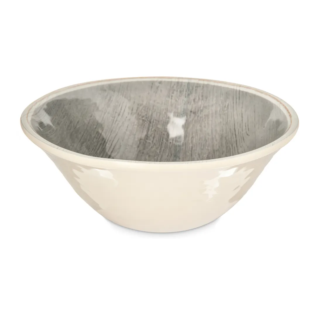 Carlisle 6401318 - Grove Ice Cream Bowl, 7" Diameter, 27 Oz, Smoke Gray Melamine, Heat Safe to 212°F