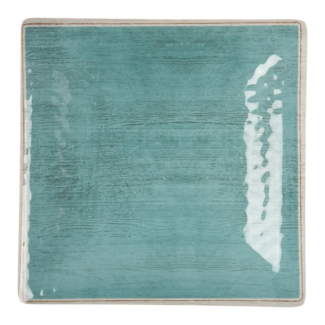 Carlisle 6402315 Grove Square Plate, 8.5" Blue Melamine, Stain & Chip Resistant, NSF, BPA‑Free
