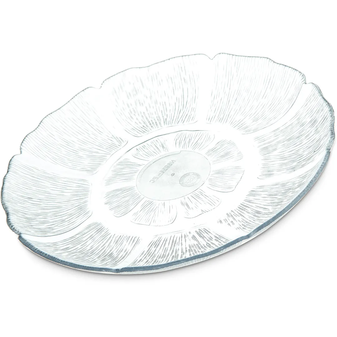 Carlisle 695407 - 7½" Round Clear Polycarbonate Plate, NSF Certified, Made in USA