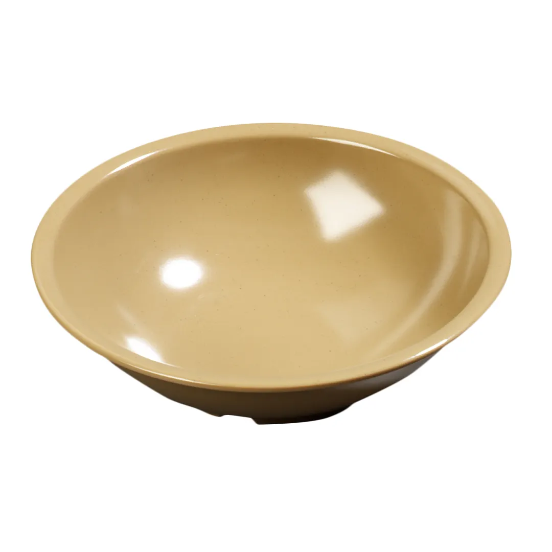 Carlisle 800M20 - 7½" Beige Melamine Salad Bowl, 16‑19 oz, Dishwasher Safe, Heat Resistant to 212°F