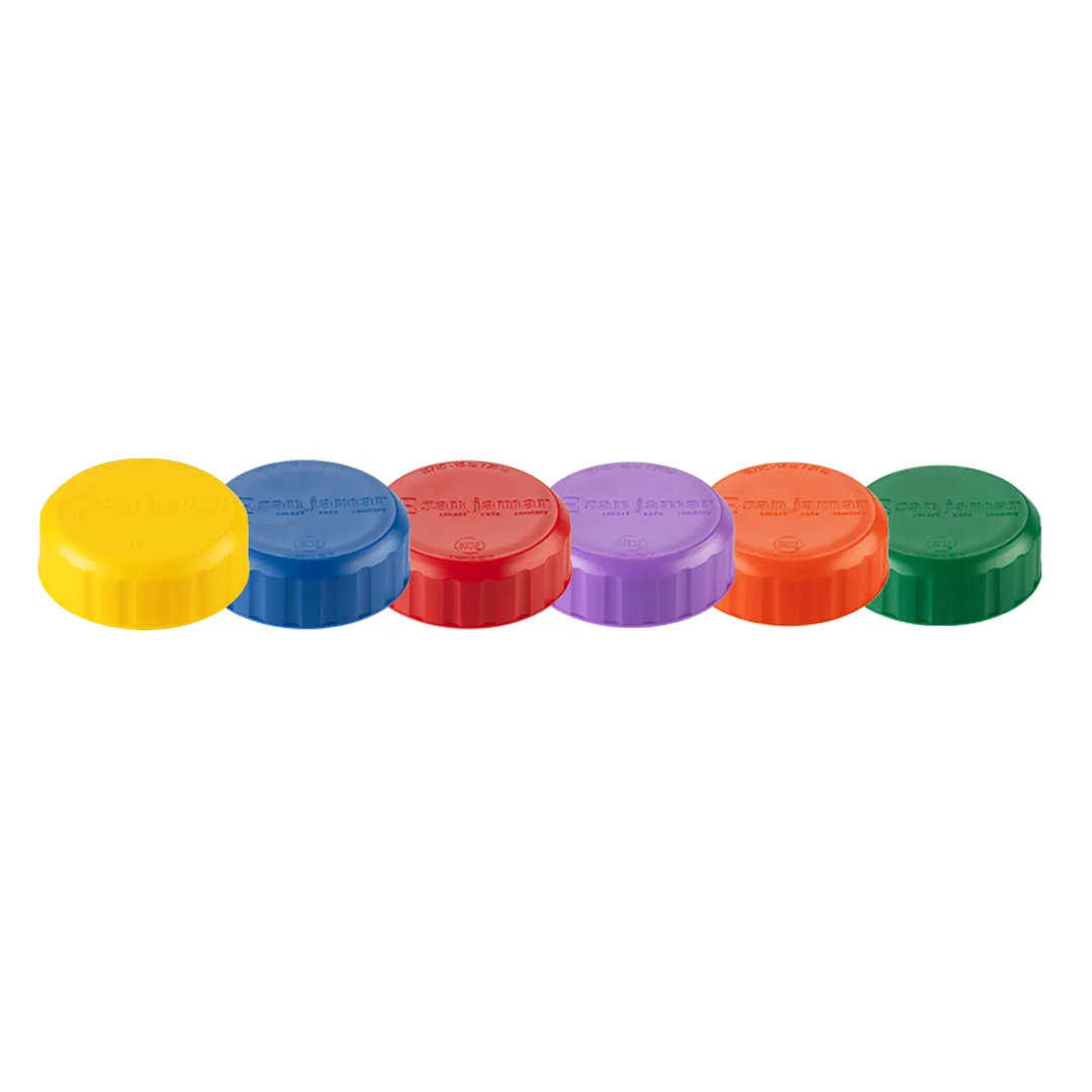 Carlisle 8573CC - San Jamar EZ‑Kleen 20 oz Squeeze Bottle, Colors, Single Tip, BPA‑Free, Dishwasher Safe