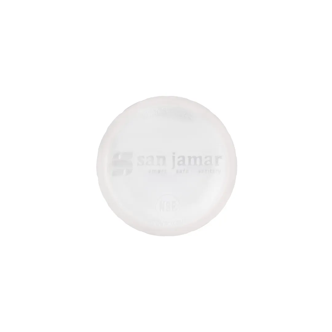 Carlisle 8573CS - EZ‑Kleen® Squeeze Bottle, 12 & 16 oz Clear/White, BPA‑Free, NSF, Solid Cap - Case
