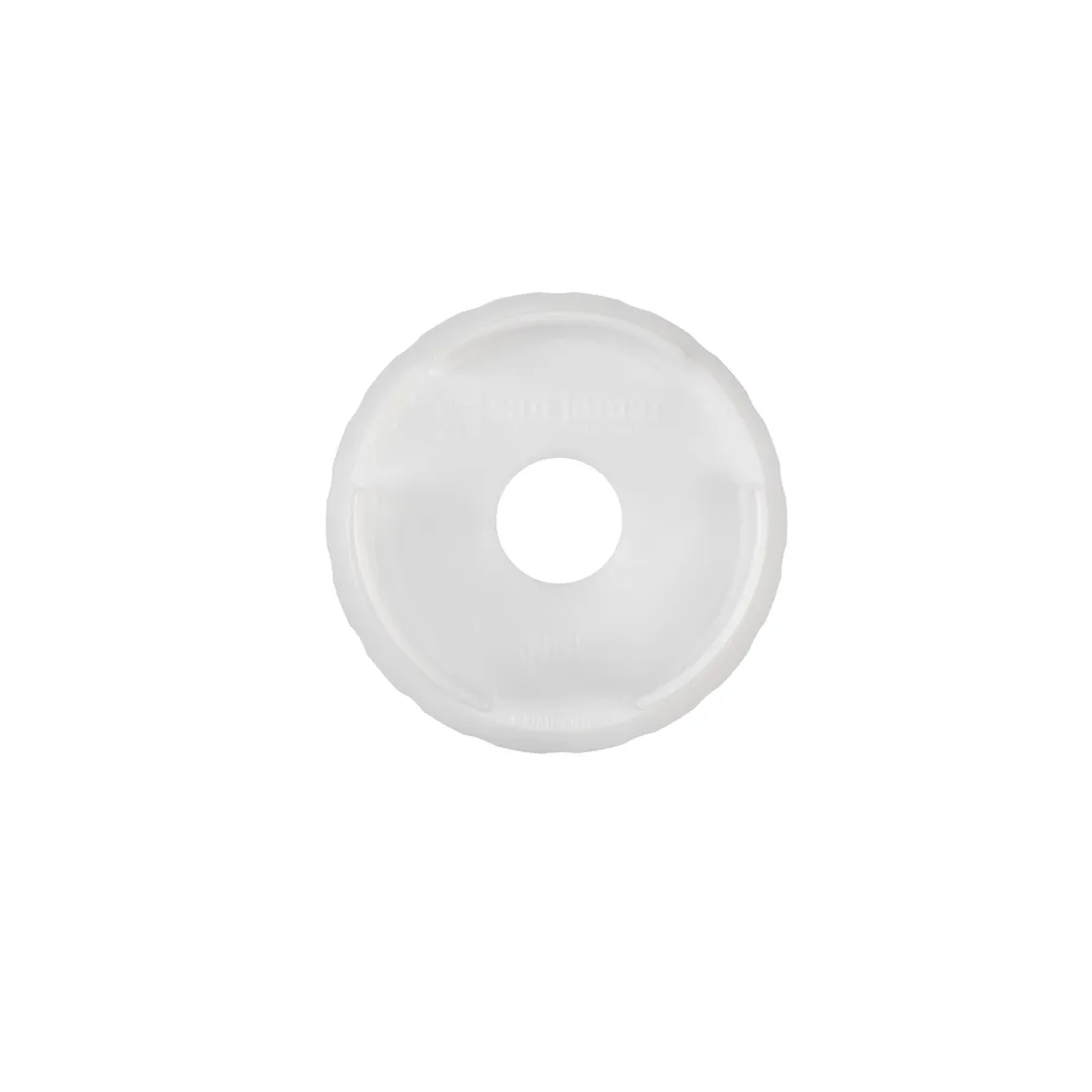 Carlisle 8573NS - EZ‑Kleen Squeeze Bottle Cap, 12 & 16 oz Clear/White, BPA‑Free NSF, Top Tip - Case