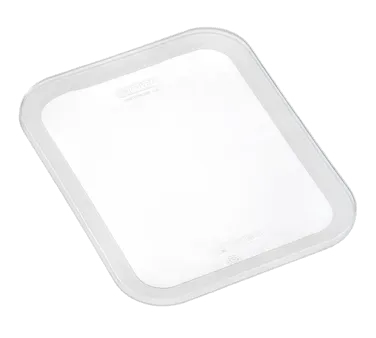 Carlisle 91816 Araven Food Storage Lid, GN 2/3, Silicone Clear, Airtight & Stackable, -40°F to 392°F