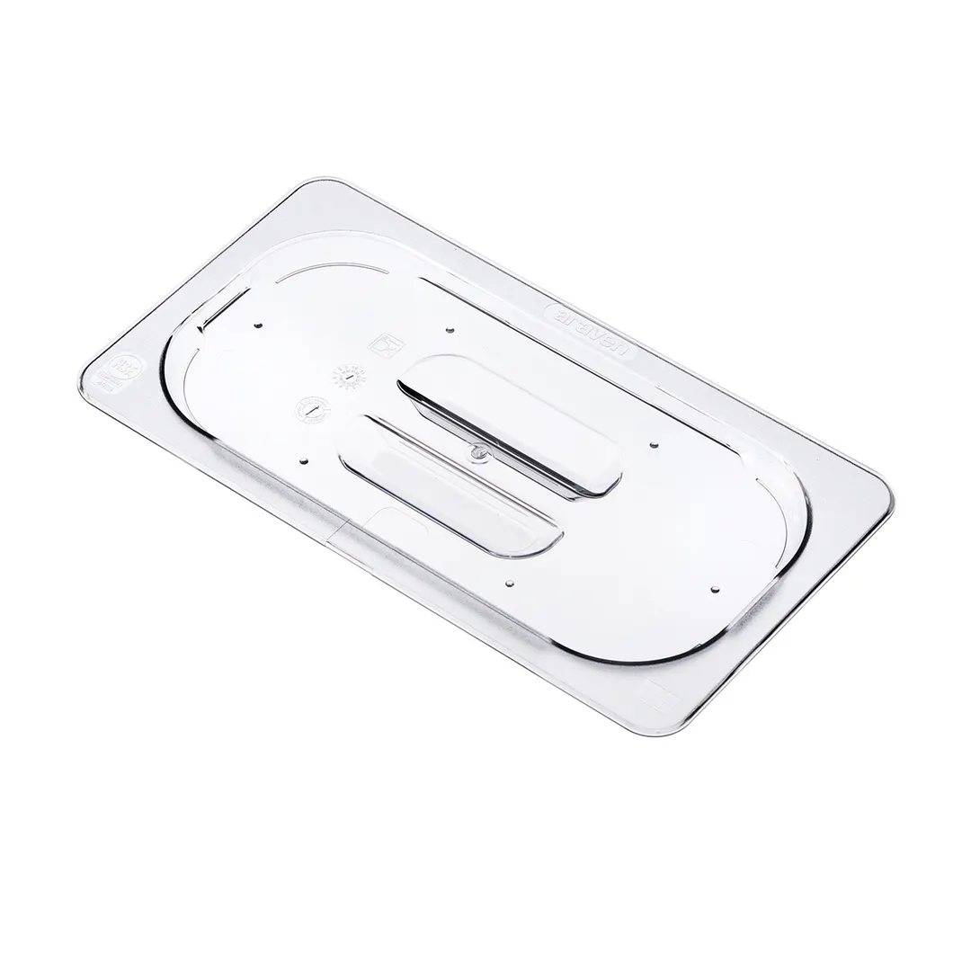 Carlisle 94029 Araven Contact Lid, GN 1/3 Size, Polycarbonate Clear, Dishwasher Safe