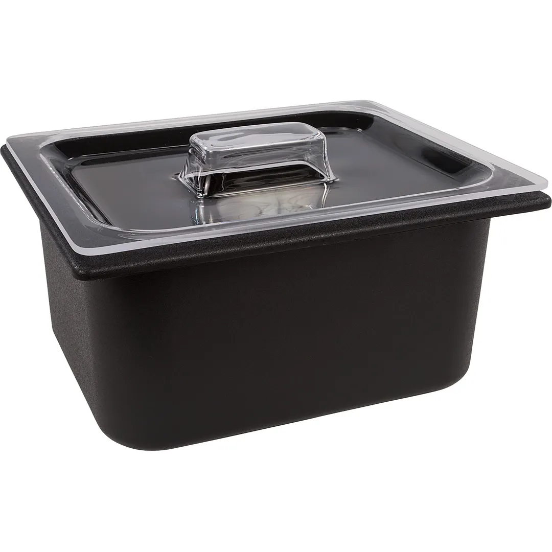 Carlisle CM112607 1/2-size Food Pan Lid, Clear Acrylic, Molded Handle, Dishwasher Safe - Each