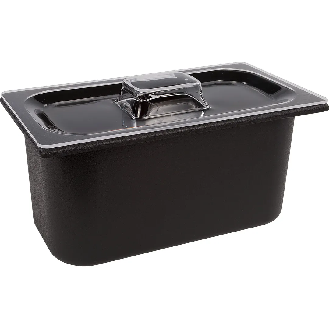 Carlisle CM112707 Coldmaster 1/3-Size Food Pan Lid, Handle, Dishwasher Safe, Clear Acrylic, BPA‑Free